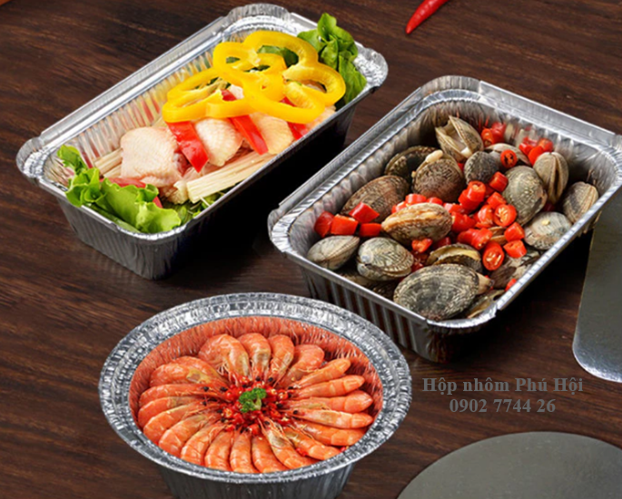 hộp nhôm, khay nhôm 3500ml
