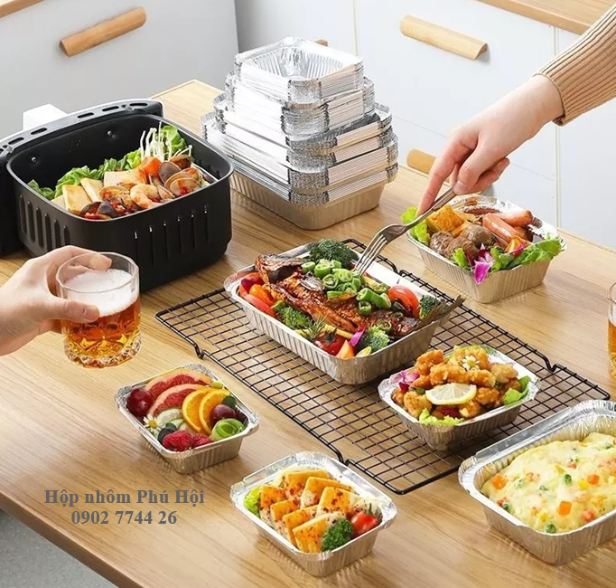 Khay nhôm đựng thức ăn 800ml