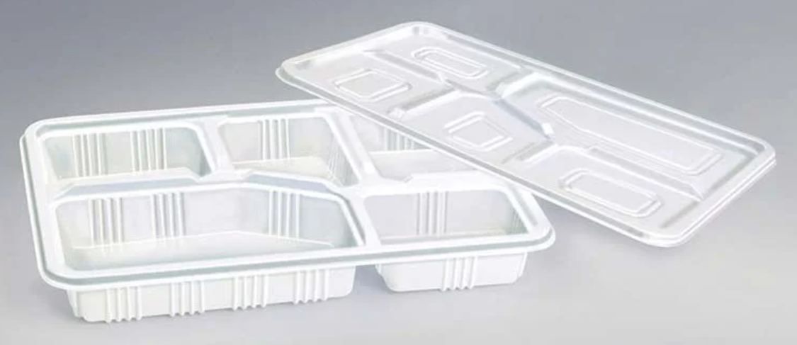Hộp nhựa 5 ngăn trắng PHT5