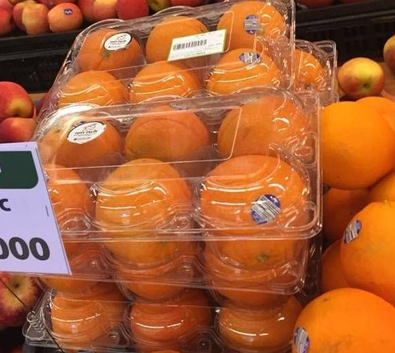 Hộp nhựa đựng 6 trái táo