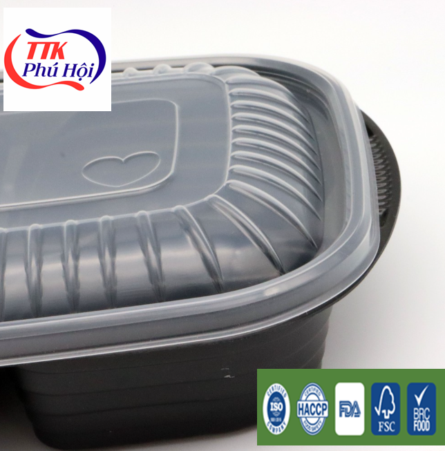 Hộp nhựa đựng cơm 3 ngăn cao cấp