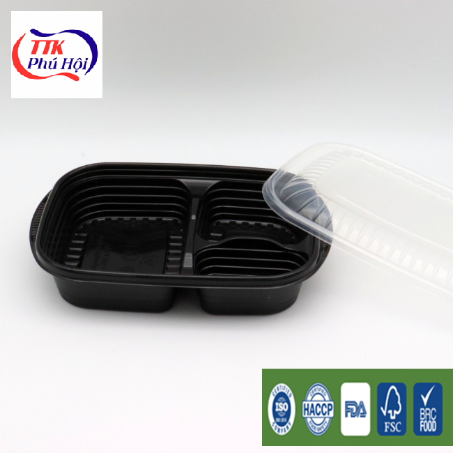 Hộp nhựa đựng cơm 3 ngăn cao cấp