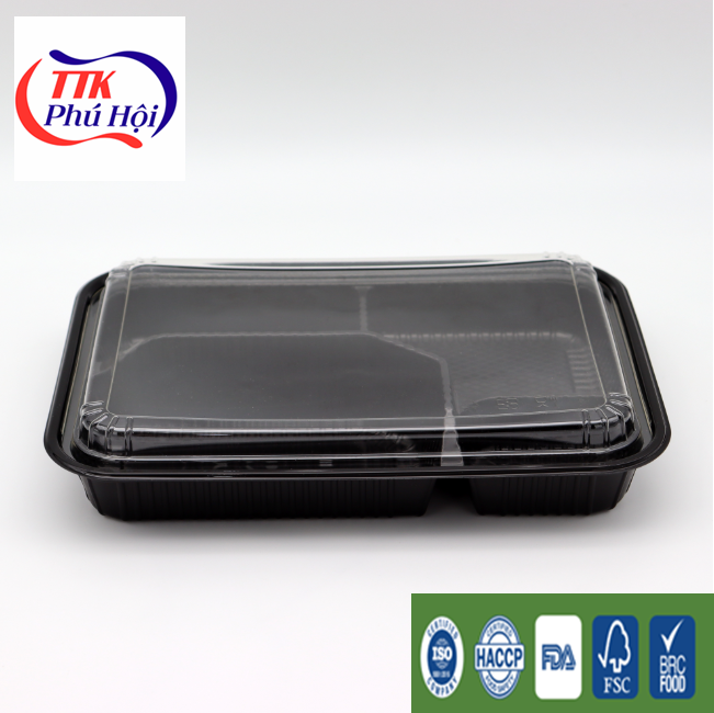 Hộp nhựa đựng cơm 4 ngăn cao cấp HT25A