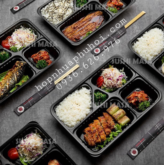 Hộp nhựa đựng cơm 5 ngăn