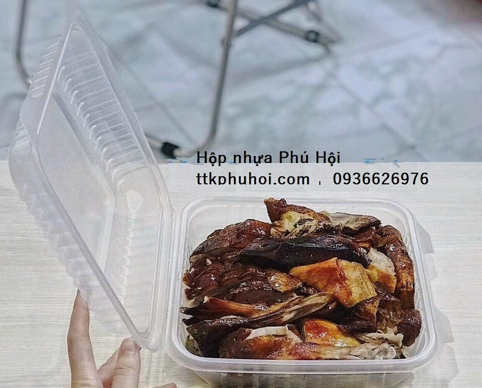 Hộp nhựa đựng gà, vịt, chim, heo quay