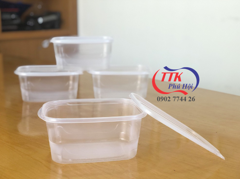 Hộp nhựa đựng gà, vịt, chim quay, kim chi, sushi, salad trộn