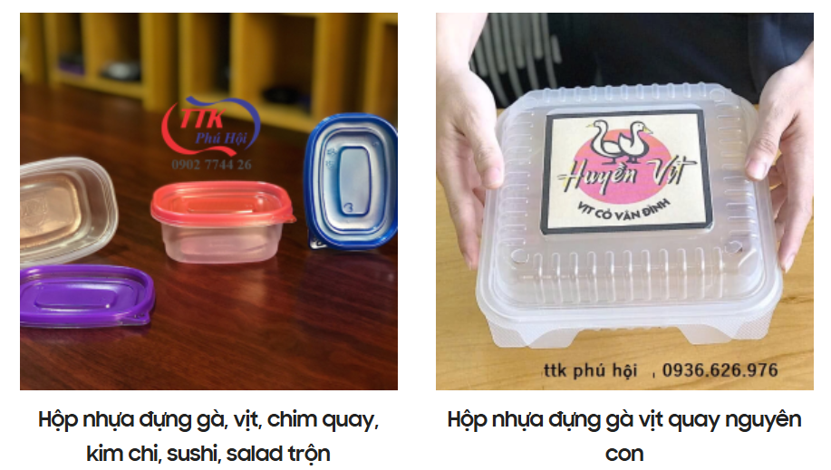 Hộp nhựa đựng thức ăn