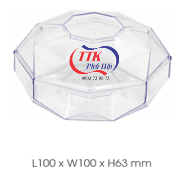 Hộp nhựa đựng yến hình kim cương