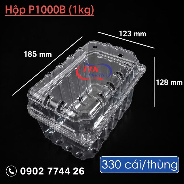 Hộp nhựa trái cây
