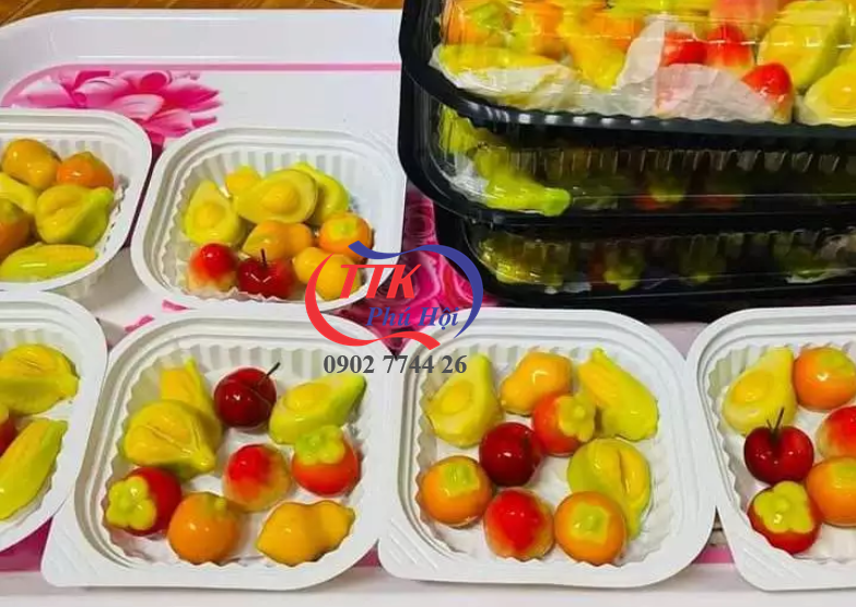 Hộp nhựa trắng đựng thực phẩm dùng 1 lần HT12