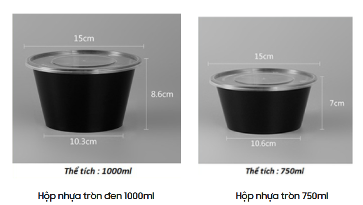 Hộp Nhựa Tròn