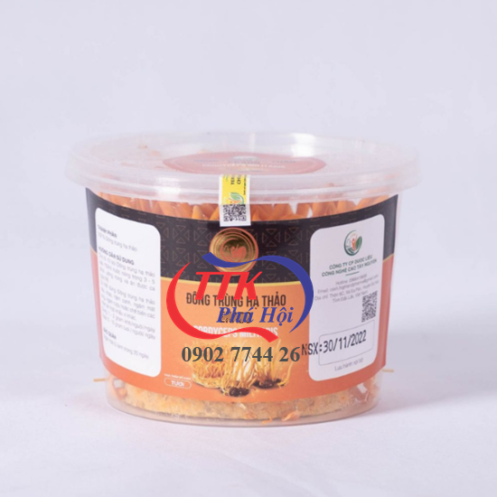 Hộp nhựa tròn nuôi đông trùng hạ thảo