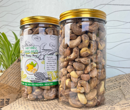 Hũ nhựa nắp nhôm vặn 1000ml đựng hạt điều