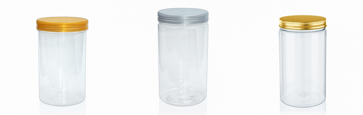 Hũ nhựa nắp nhôm vặn 300ml đựng granola, yến mạch