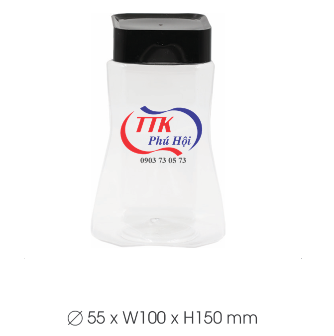 Hũ nhựa nắp nhựa đựng cá khô, cá chỉ rim