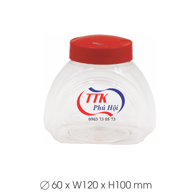 Hũ nhựa nắp nhựa đựng da cá, da heo, tóp mỡ