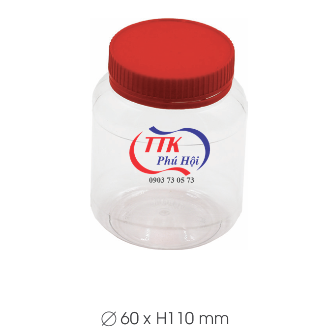 Hũ nhựa nắp nhựa đựng hạt bí