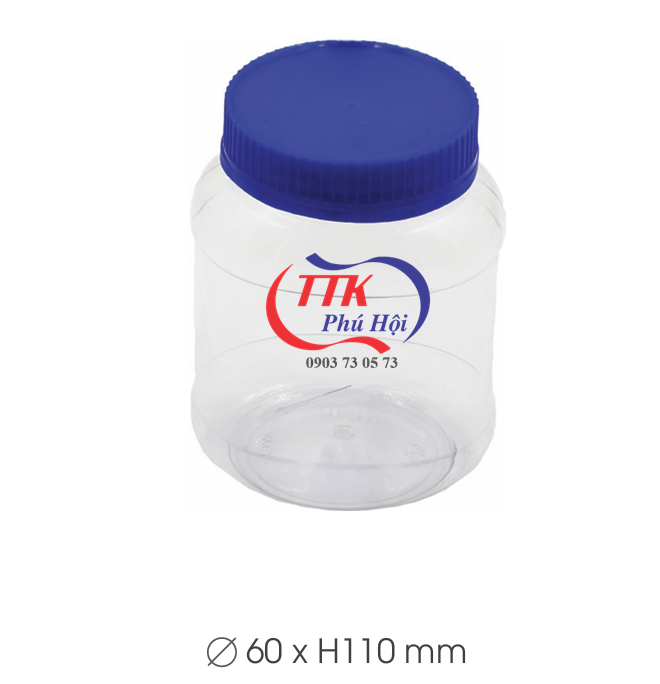 Hũ nhựa nắp nhựa đựng hạt macca
