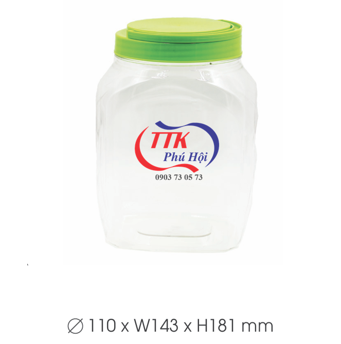 hũ nhựa nắp nhựa đựng tép khô, tôm khô