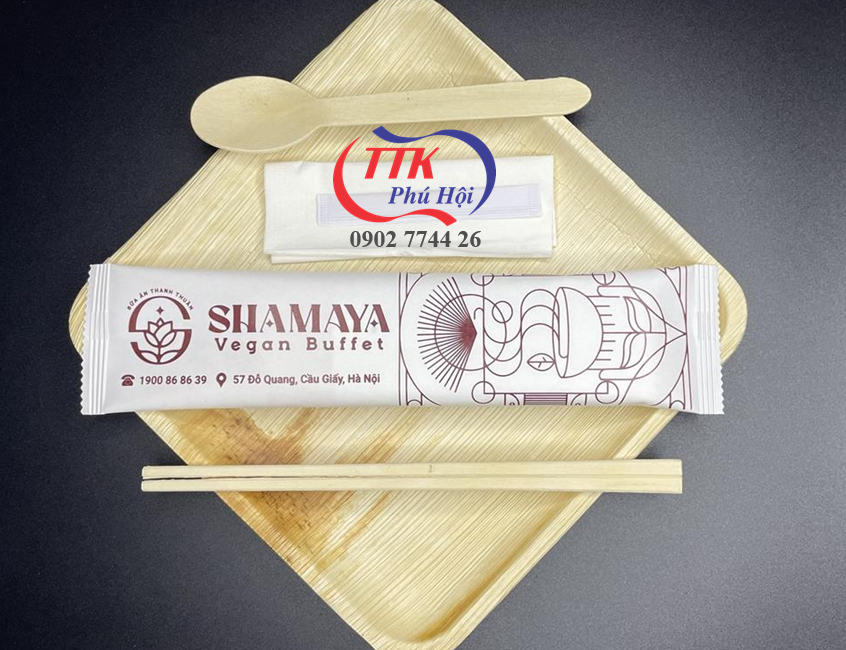 In bao combo dụng cụ ăn cá nhân