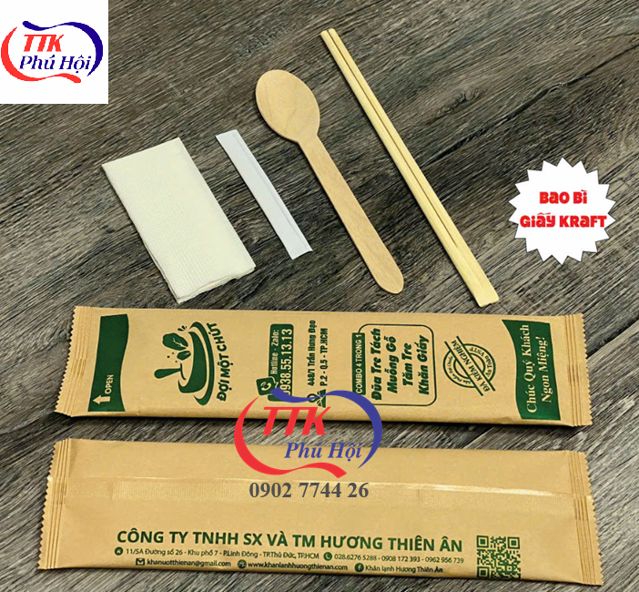 In bao set muỗng đũa tăm dùng 1 lần