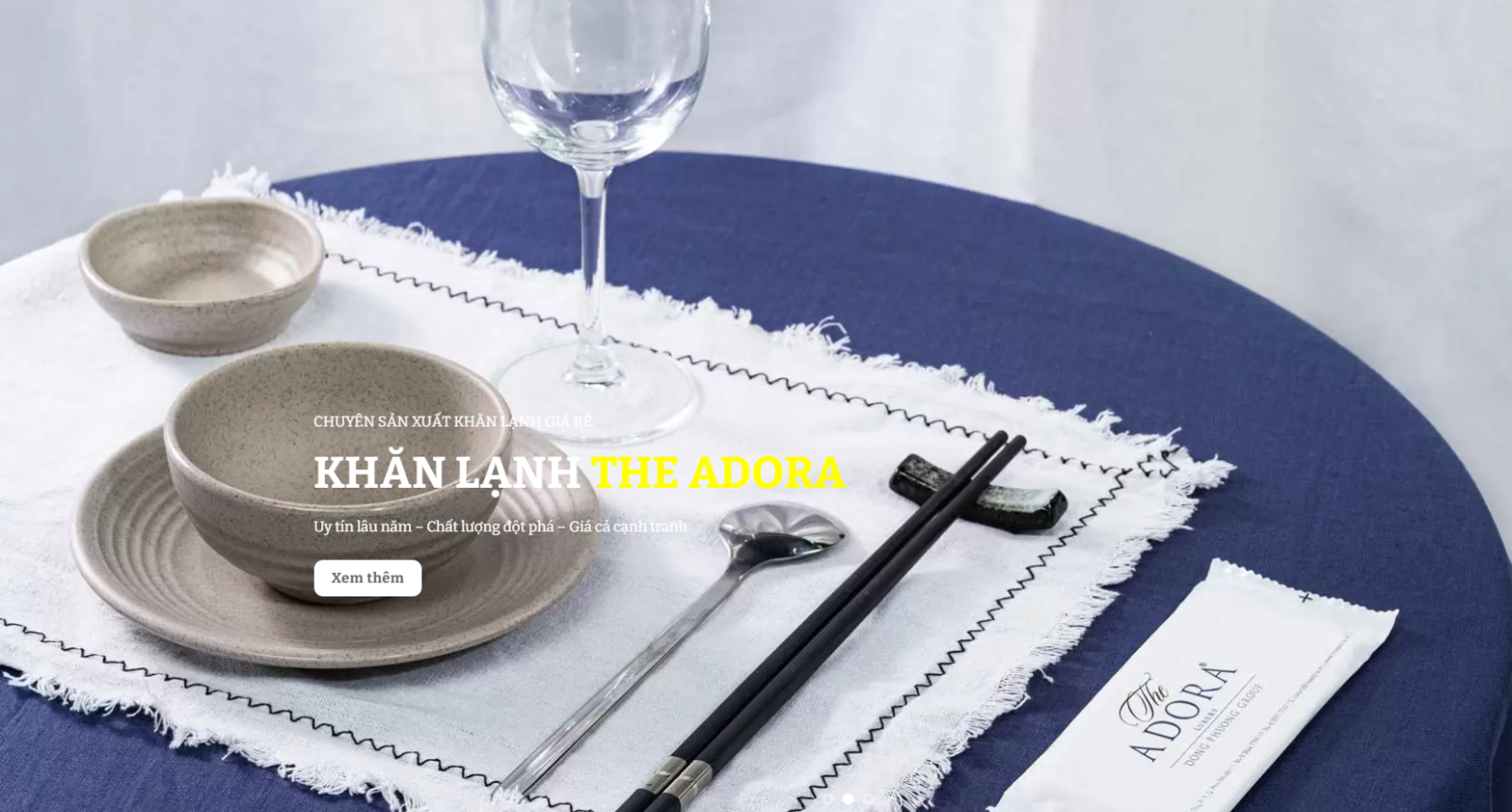Khăn lạnh tiệc cưới