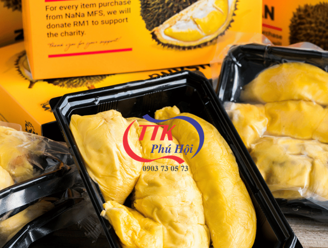 Khay đựng sầu riêng nắp trong