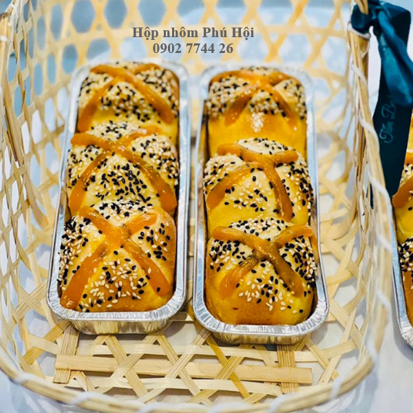 Khay nhôm dài nướng bánh 308, 405, 800ml