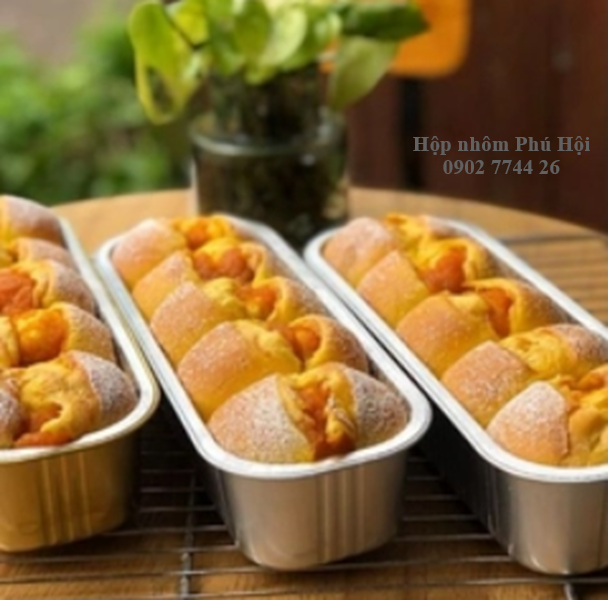 Khay nhôm dài nướng bánh 308, 405, 800ml