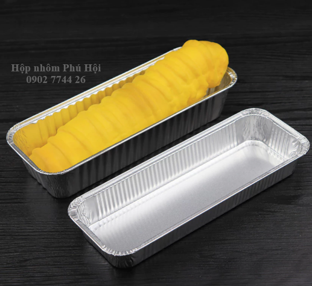 Khay nhôm dài nướng bánh 308, 405, 800ml
