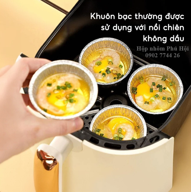 Khay nhôm, khay giấy bạc nướng 55, 70, 100ml