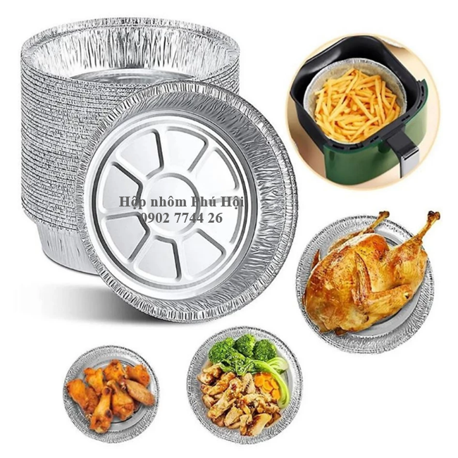 Khay nhôm lót nồi chiên không dầu 630ml, 950ml