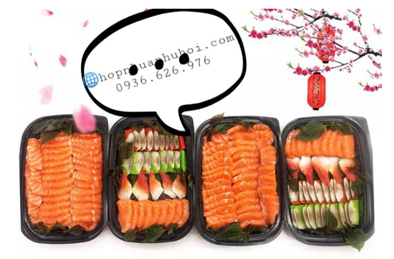 Khay nhựa đựng cơm 1 ngăn lớn