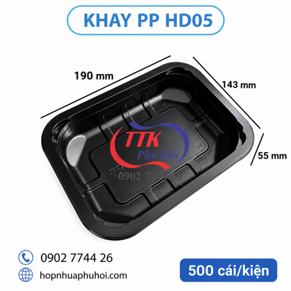 Khay nhựa đựng trái cây, sushi, hải sản... HD05