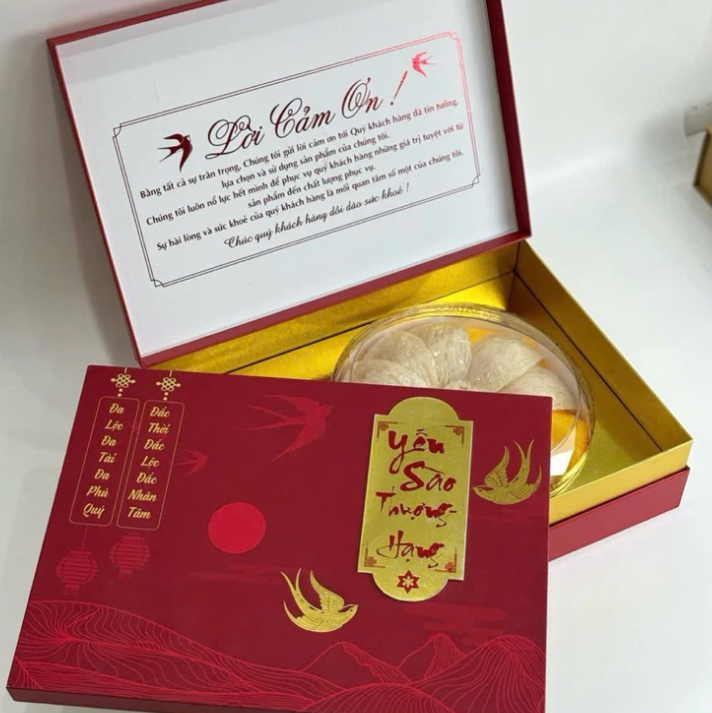 Thiết kế in ấn hộp đựng yến cao cấp