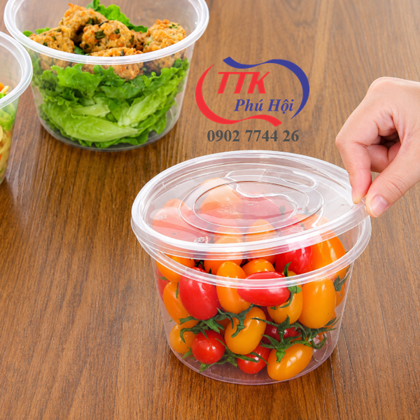 Thố nhựa đựng cháo, bún, phở...700ml