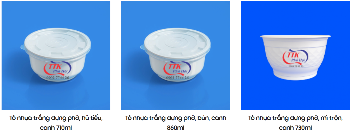 Tô nhựa đựng cháo giá sỉ