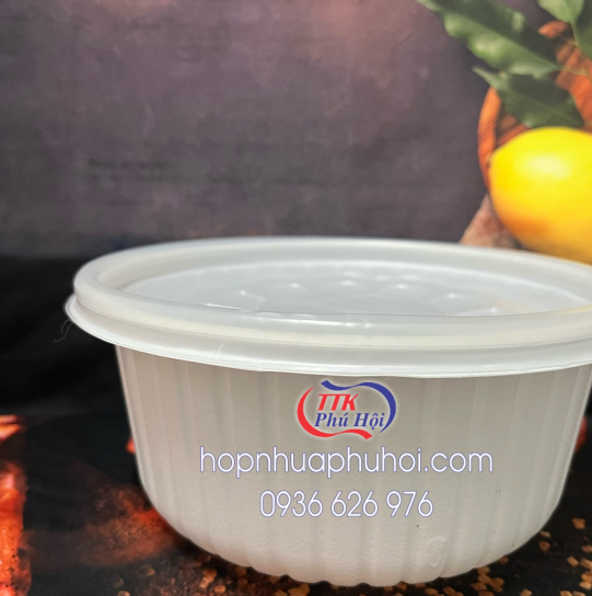 Tô nhựa đựng lẩu, bún nước, súp 1250ml