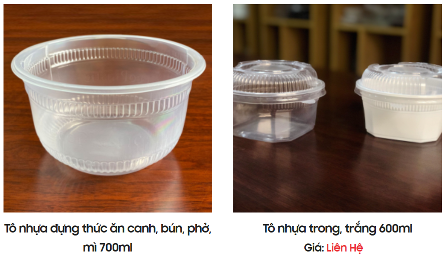 Tô nhựa đựng súp