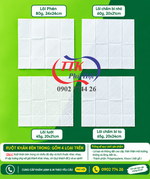 Xưởng sản xuất khăn lạnh khách sạn tại tphcn