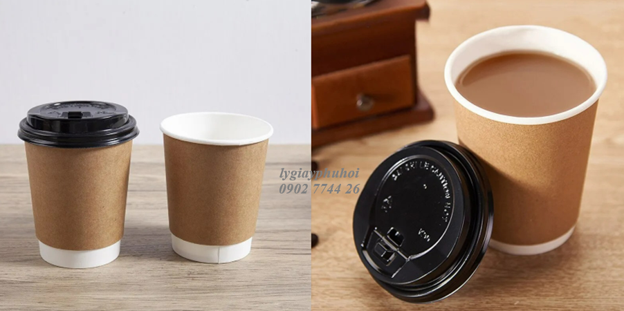 Ly giấy kraft 14oz (360ml) 2 lớp