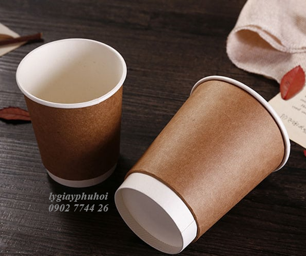Ly giấy kraft 9oz (270ml) 2 lớp
