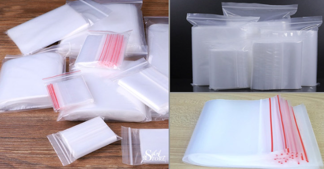 Túi zip chỉ đỏ