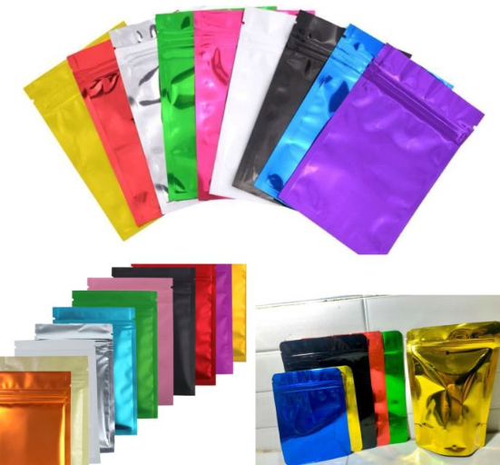 Túi Zip Nhựa Màu Đáy Phẳng