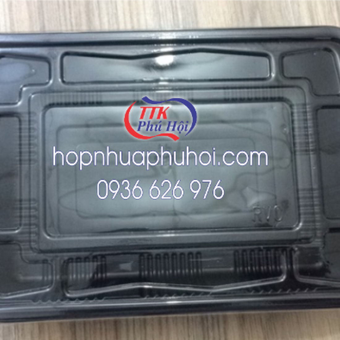 Hộp nhựa 1 ngăn đế đen nắp trong kèm nắp HS6 cao cấp, tiện lợi