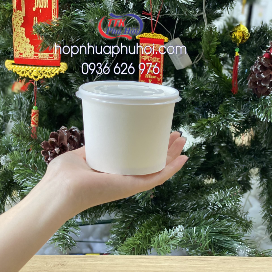 Tô giấy đựng súp canh 400ml 