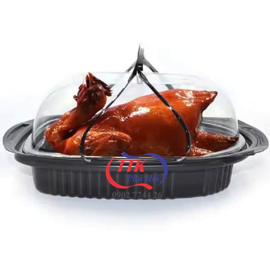 Hộp nhựa đựng gà vịt nguyên con có tay xách cao cấp