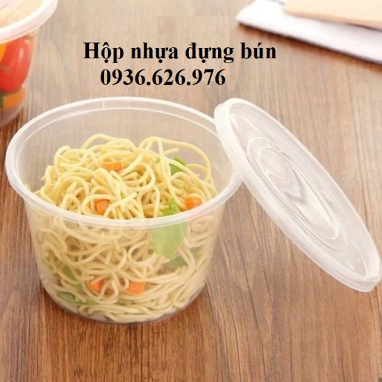 HỘP NHỰA TRÒN 600ml