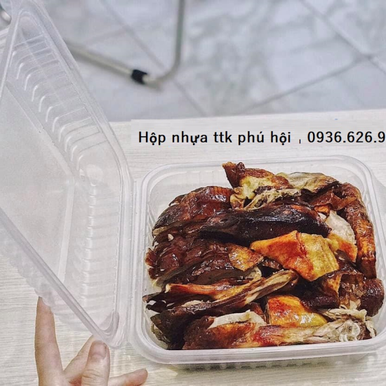 HỘP NHỰA ĐỰNG VỊT QUAY GÀ QUAY NGUYÊN CON