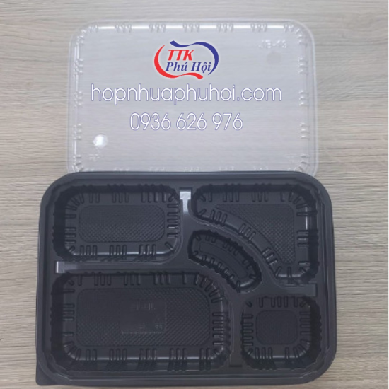 Hộp nhựa 5 ngăn đựng cơm JB19